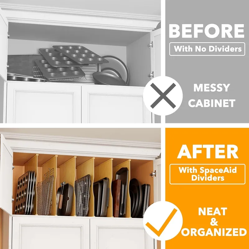 Набор из 6 разделителей для ло – обзор и цена Kitchen Baking Sheet Organizer