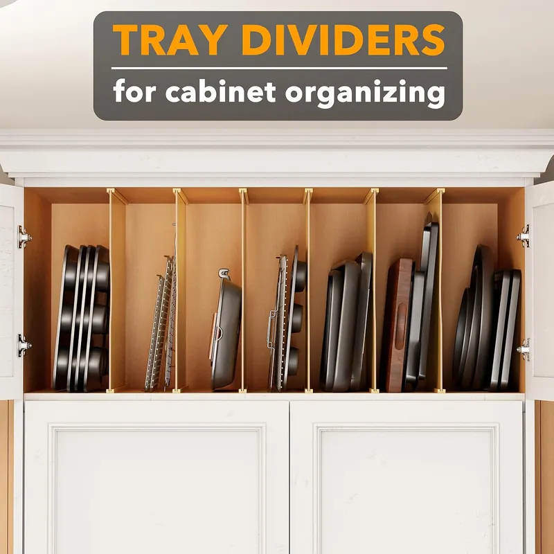 Набор из 6 разделителей для ло – обзор и цена Kitchen Baking Sheet Organizer