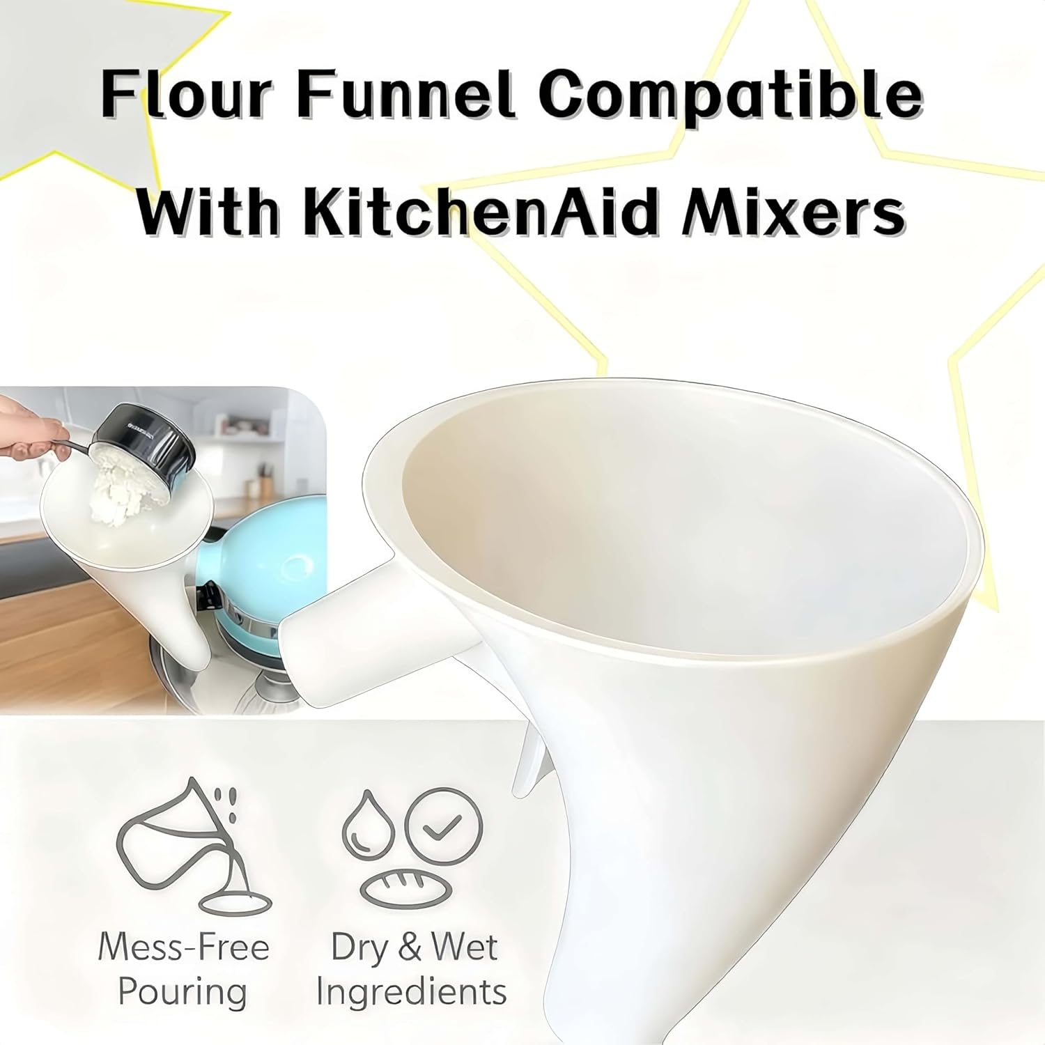 Насадка-дозатор для муки для м – обзор и цена Kitchen Aid Baking Mixer