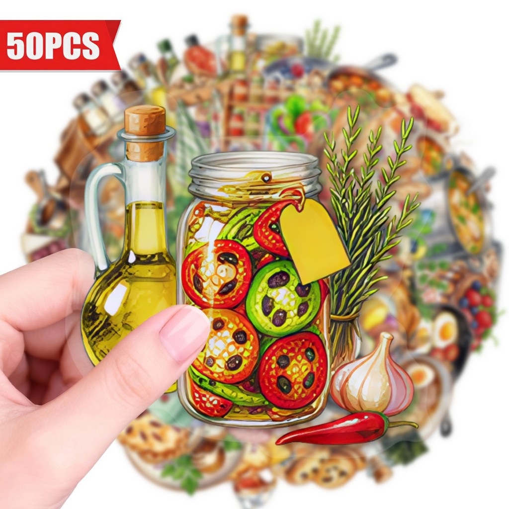 50 шт. прозрачных ПЭТ-наклеек  – обзор и цена Baking (Kitchen Ingredient)
