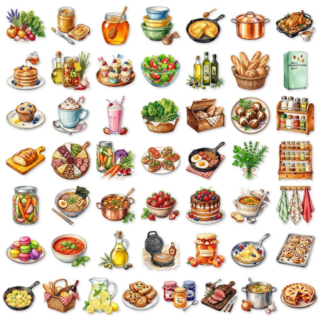 50 шт. прозрачных наклеек из П – обзор и цена Baking (Kitchen Ingredient)