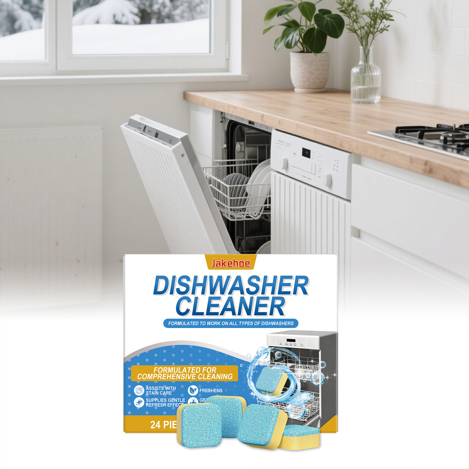 Таблетки для чистки посудомоеч – обзор и цена Kitchen Cleaner Baking Soda